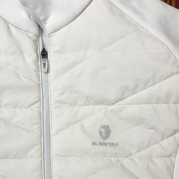 NWOT BLACKYAK Insulated Half Zip, White, Size XS